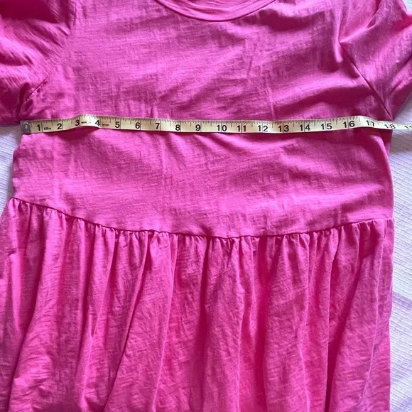 BUNDLE 3/$10!! SHEIN Pink Peplum Short Sleeve T-Shirt - Picture 4 of 5